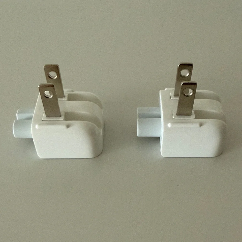2 Apple Charger Duckhead Adapter Wall Plug